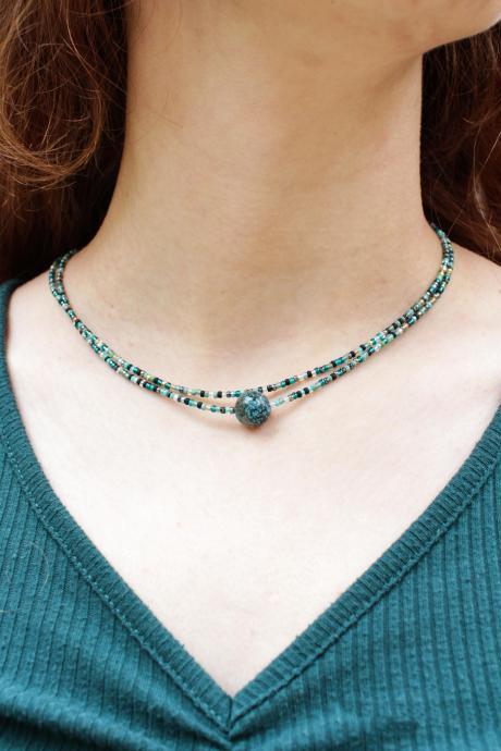 Authentic Turquoise | Double Strand Choker